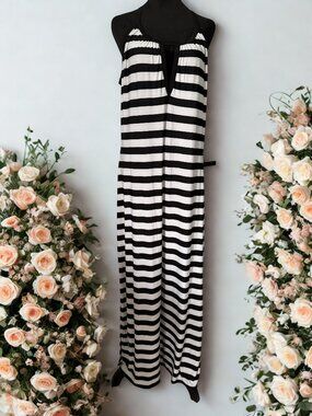 Black & White Striped Sundress